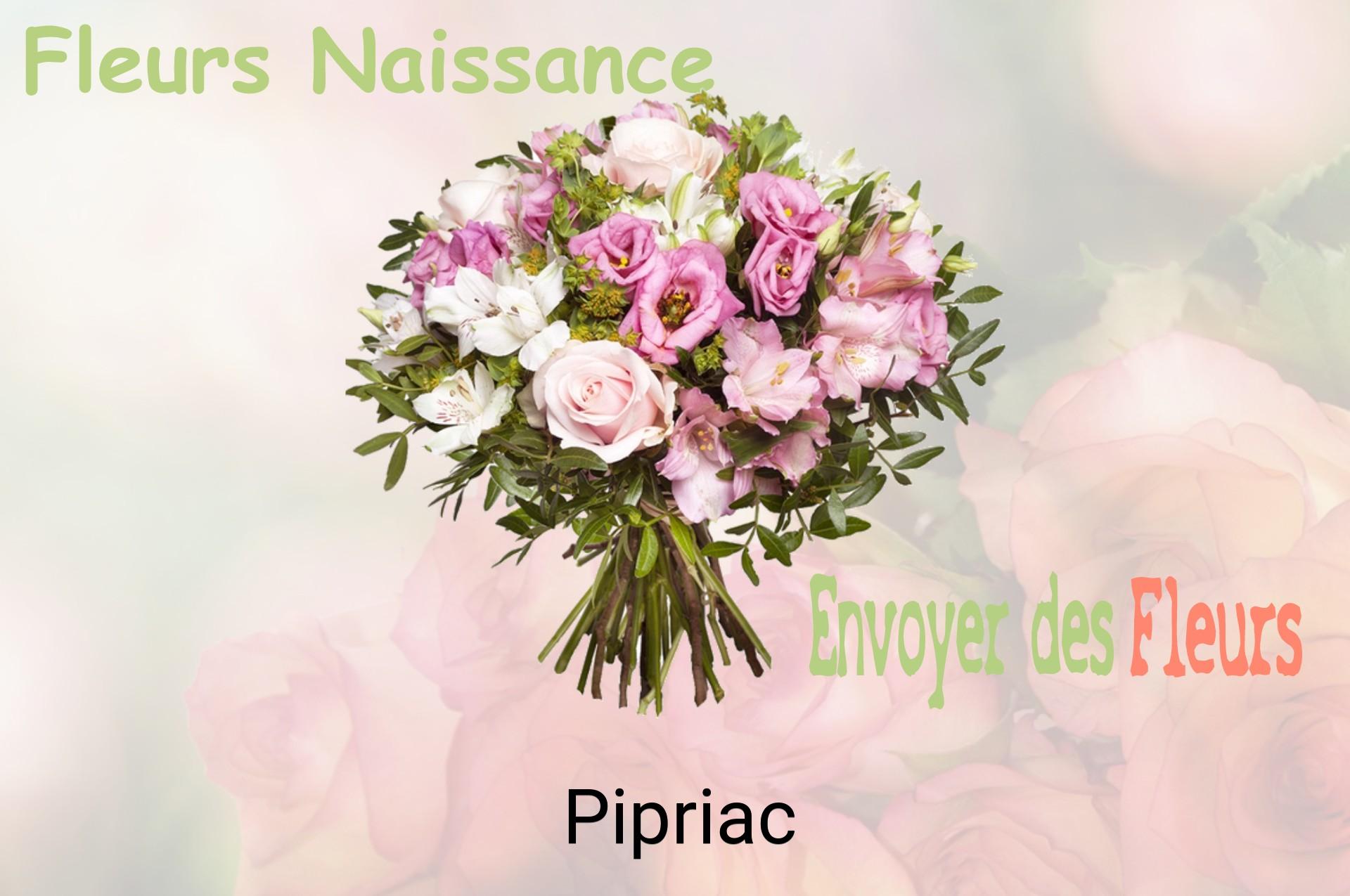 Bouquet de fleurs de naissance livré à Pipriac
